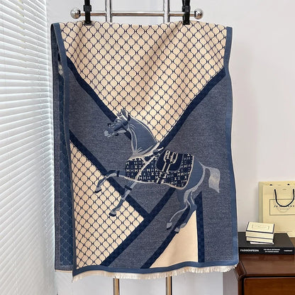 Cezanne Pashmina Scarf Blue