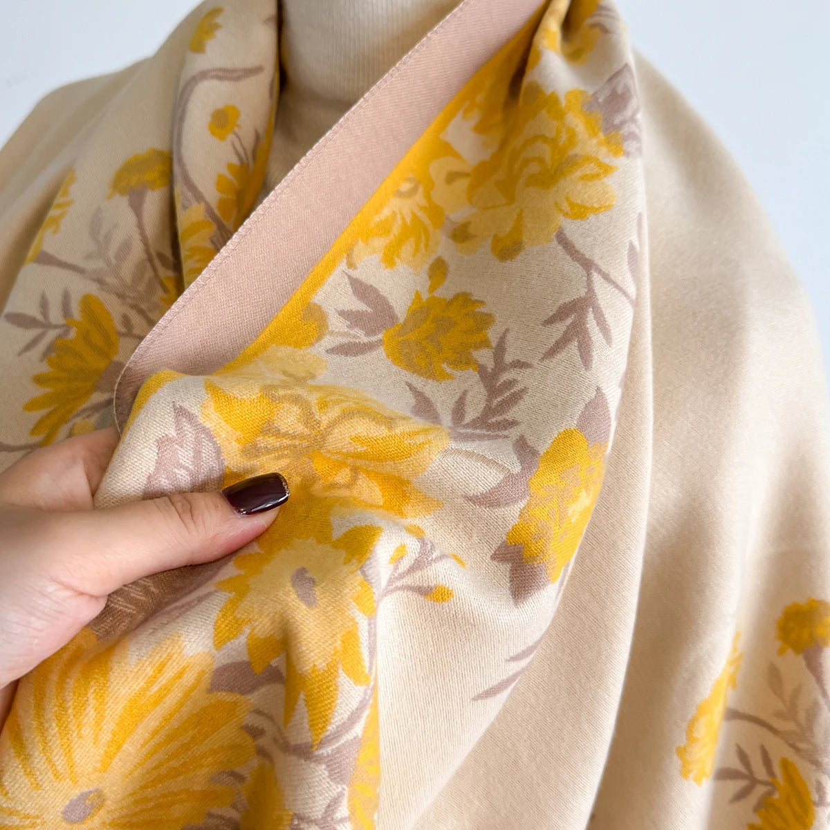 Florica Pashmina Scarf Yellow