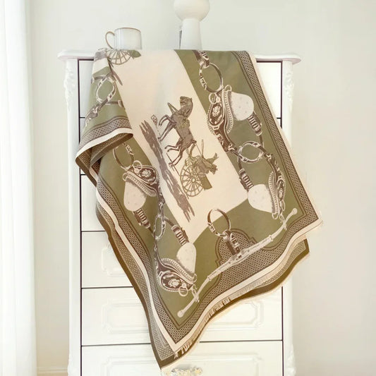 Titian Pashmina Scarf Green