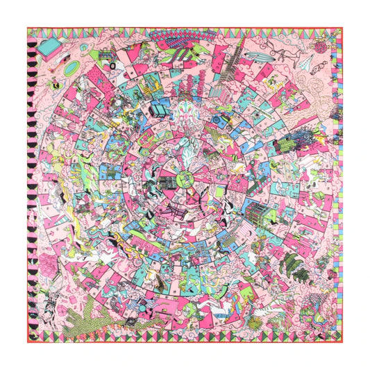 Hopi Rose Silk Scarf / 90cm