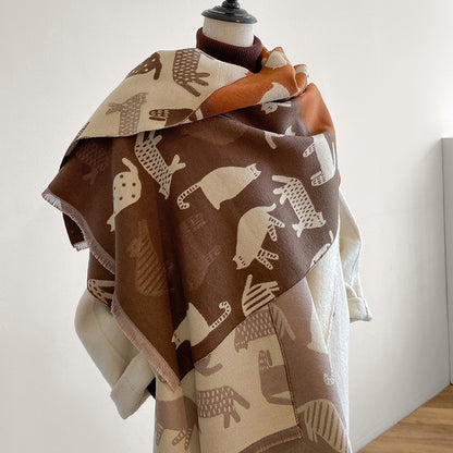 Jela Luxury Pashminas Scarves / Cats
