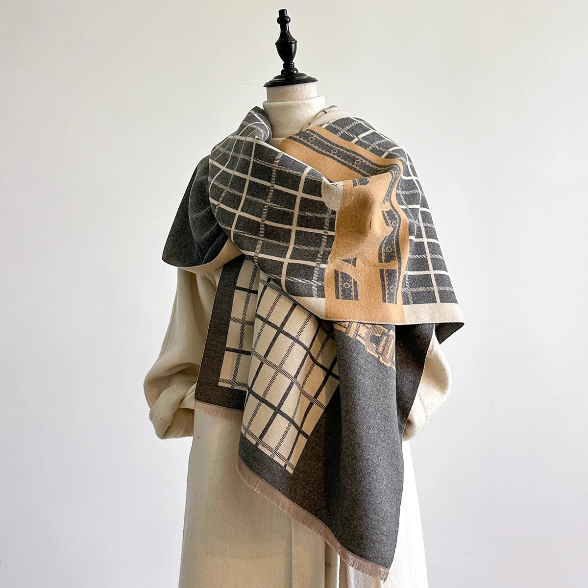 Ninette Pashmina Scarf Gray