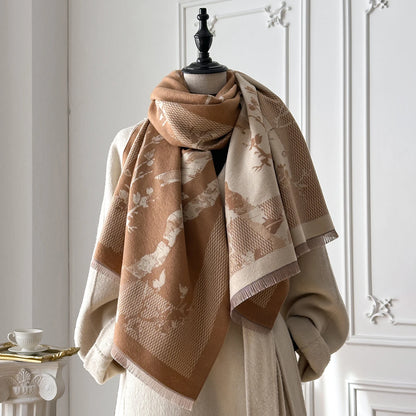 Biondina Pashmina Scarf Khaki
