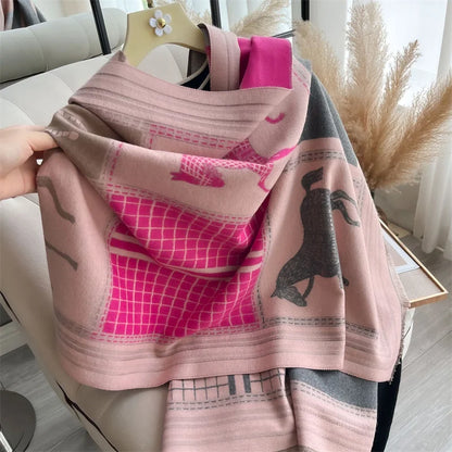 Duna Pashmina Scarf Pink