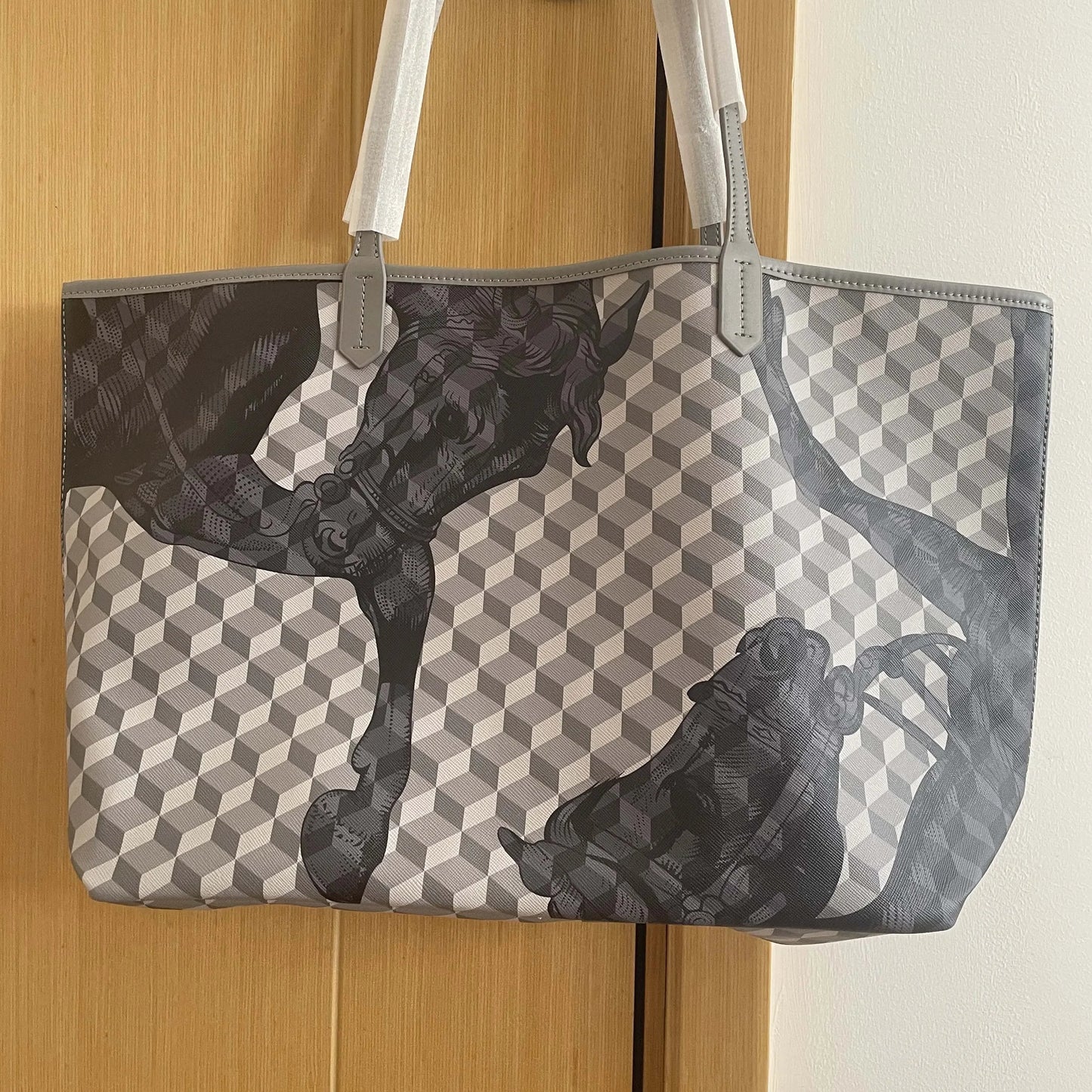 Lono Large Tote Bag with Horse Motif