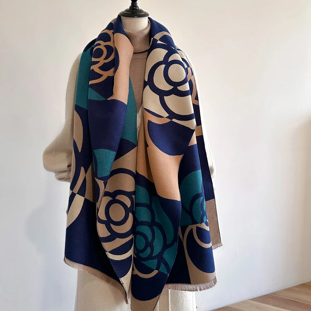 Rosinella Pashmina Scarf Blue