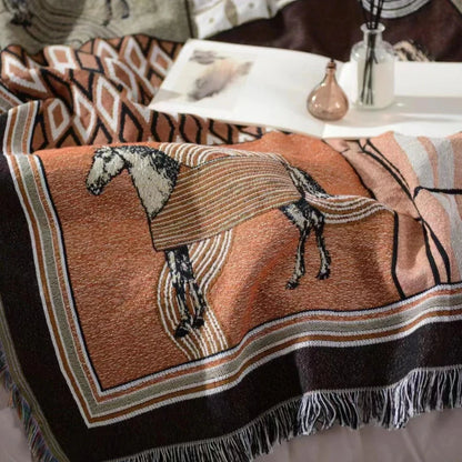 Ademaro Tassel Cotton Blanket