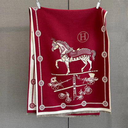 Rochelle Pashmina Scarf Burgundy