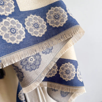 Manilla Pashmina Scarf Blue