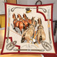 Carriage Horses Silk Scarf / 90cm