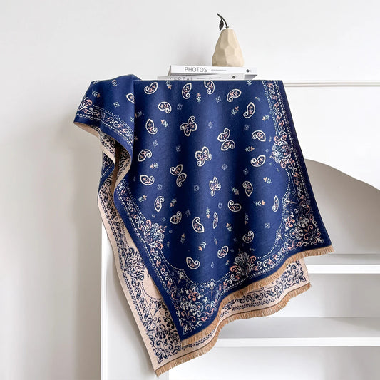 Susetta Pashmina Scarf Blue