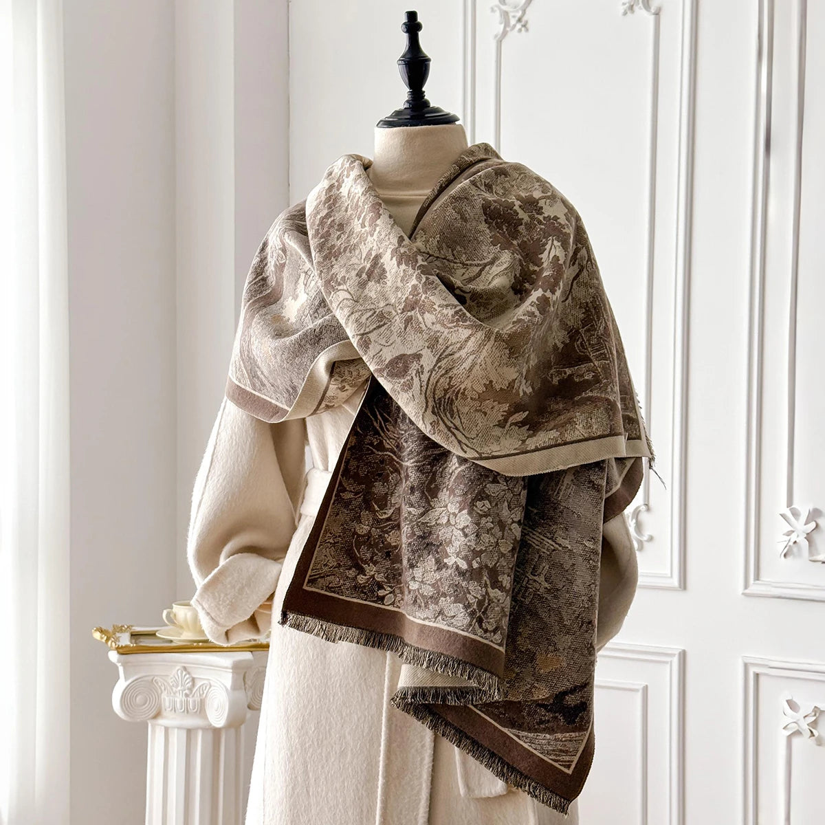 Foresta Pashmina Scarf Khaki