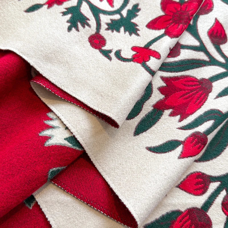 Florigia Pashmina Scarf Red