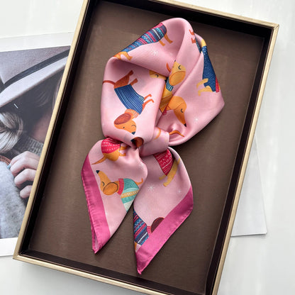Dachshund Pink Scarf / 65cm