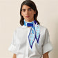 Head Blue Silk Diamond Scarf