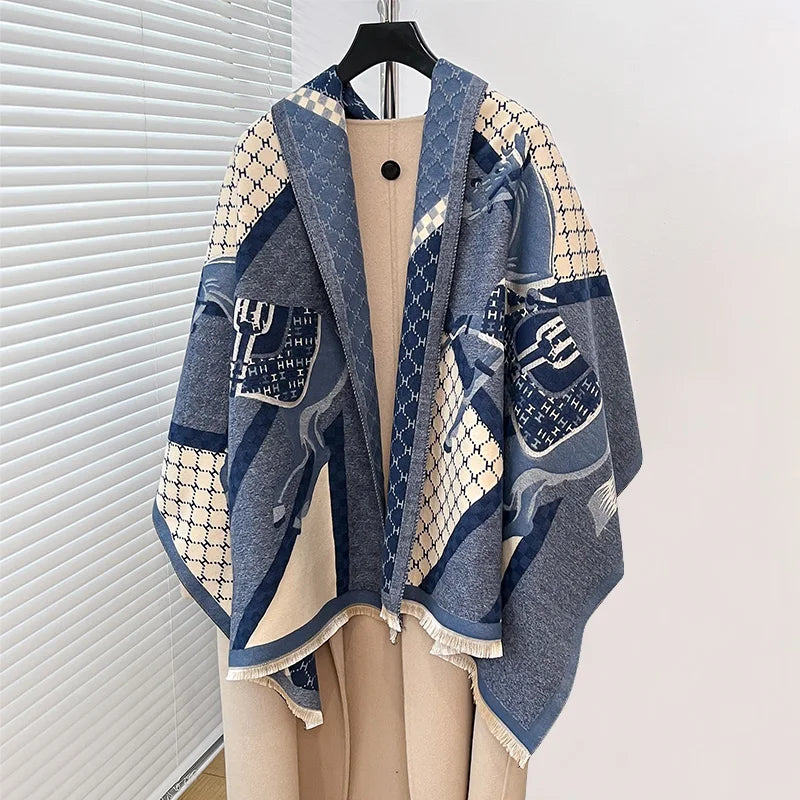 Cezanne Pashmina Scarf Blue