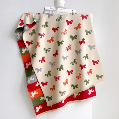 Char Pashmina Scarf White