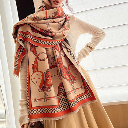 Marion Pashmina Scarf Orange