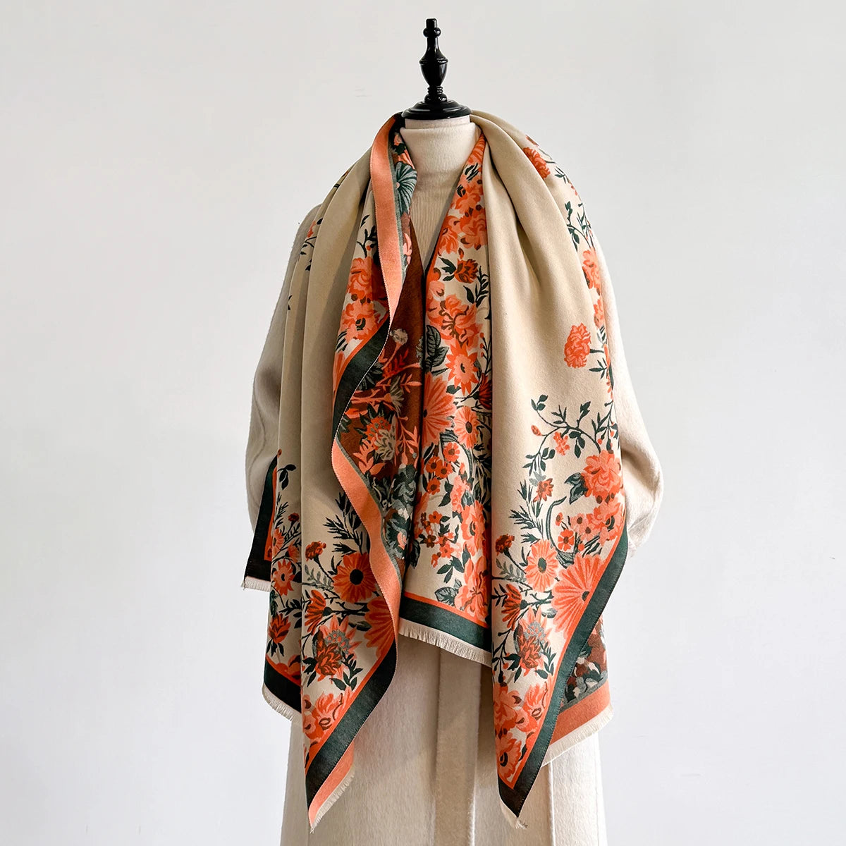 Florica Pashmina Scarf Orange