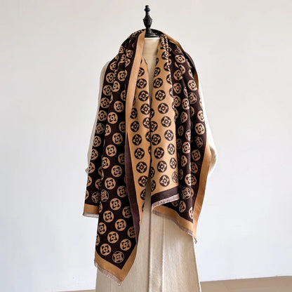 Scilla Pashmina Scarf Brown