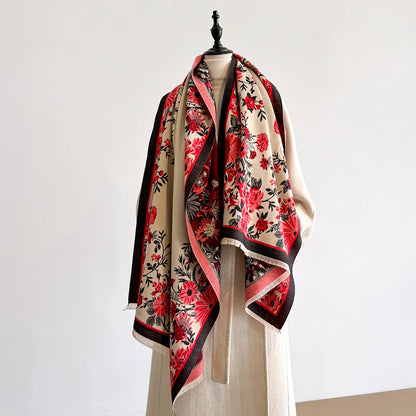 Florica Pashmina Scarf Red