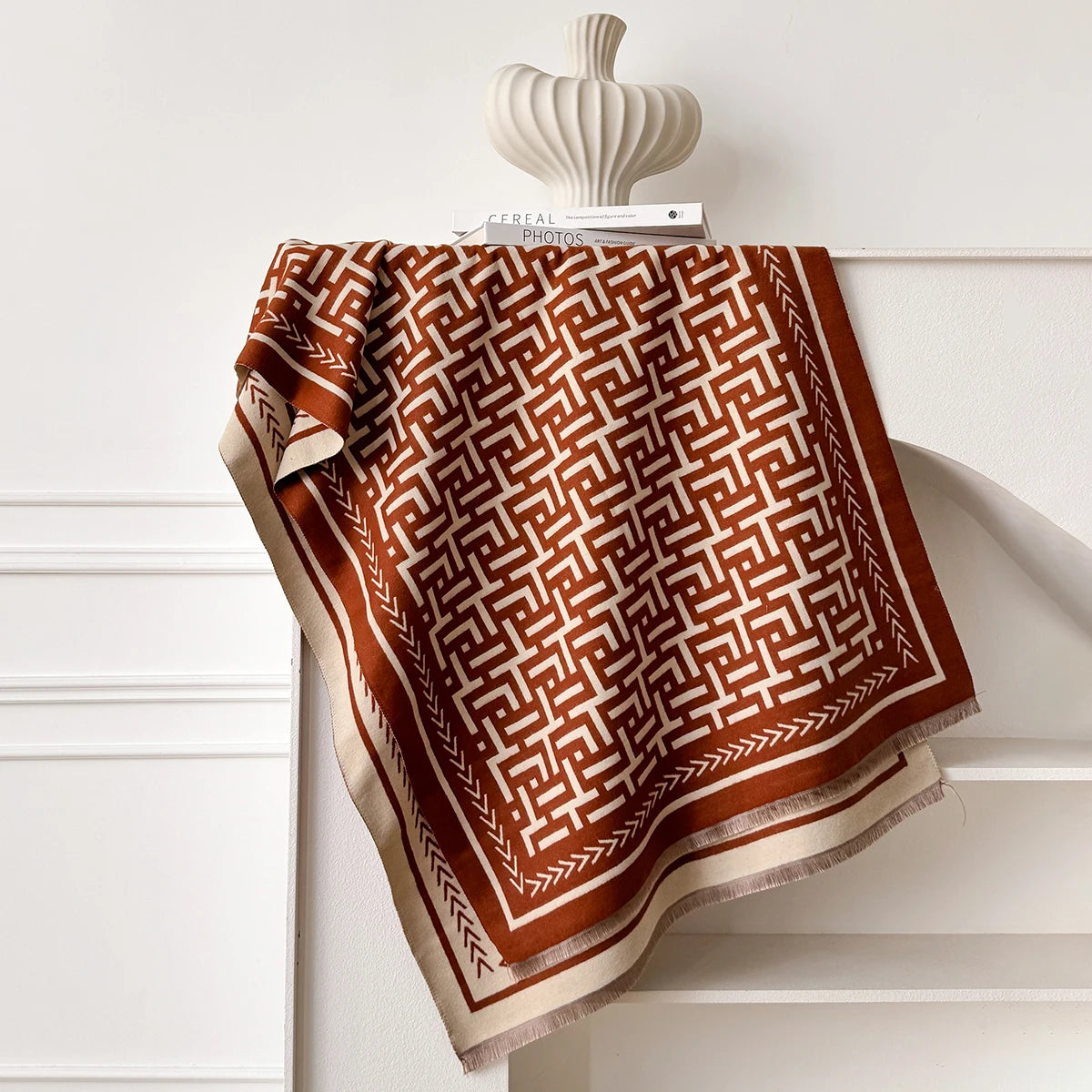 Grata Pashmina Scarf Brown