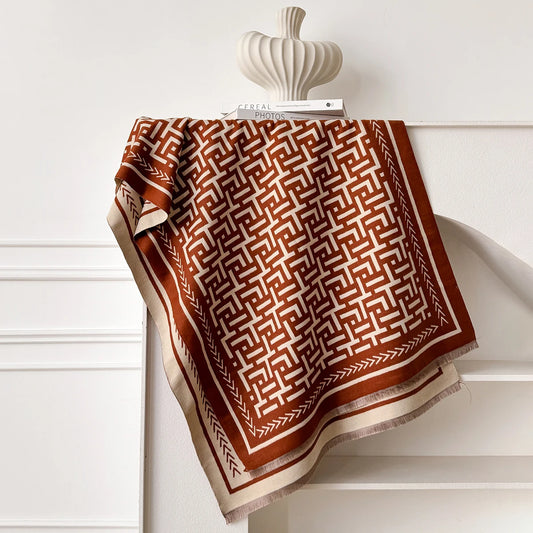 Grata Pashmina Scarf Brown