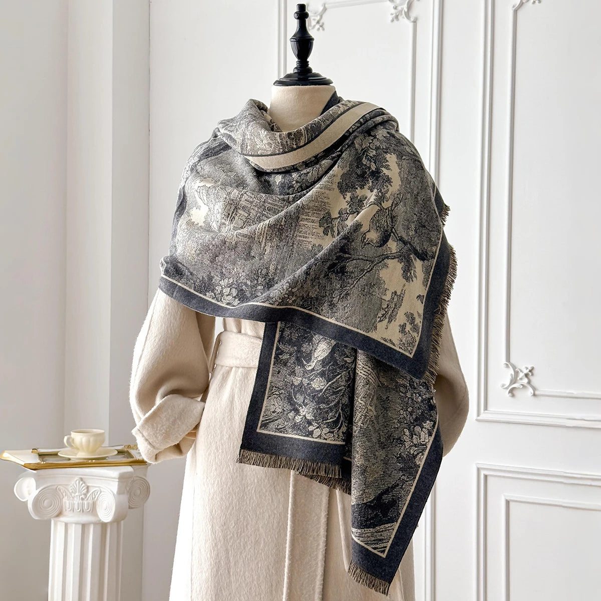 Foresta Pashmina Scarf Gray