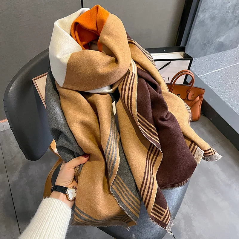 Gerbina Pashmina Scarf Khaki