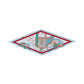 Four-Wheeled Carriage Gray Silk Diamond Scarf