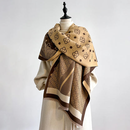 Malina Pashmina Scarf Brown