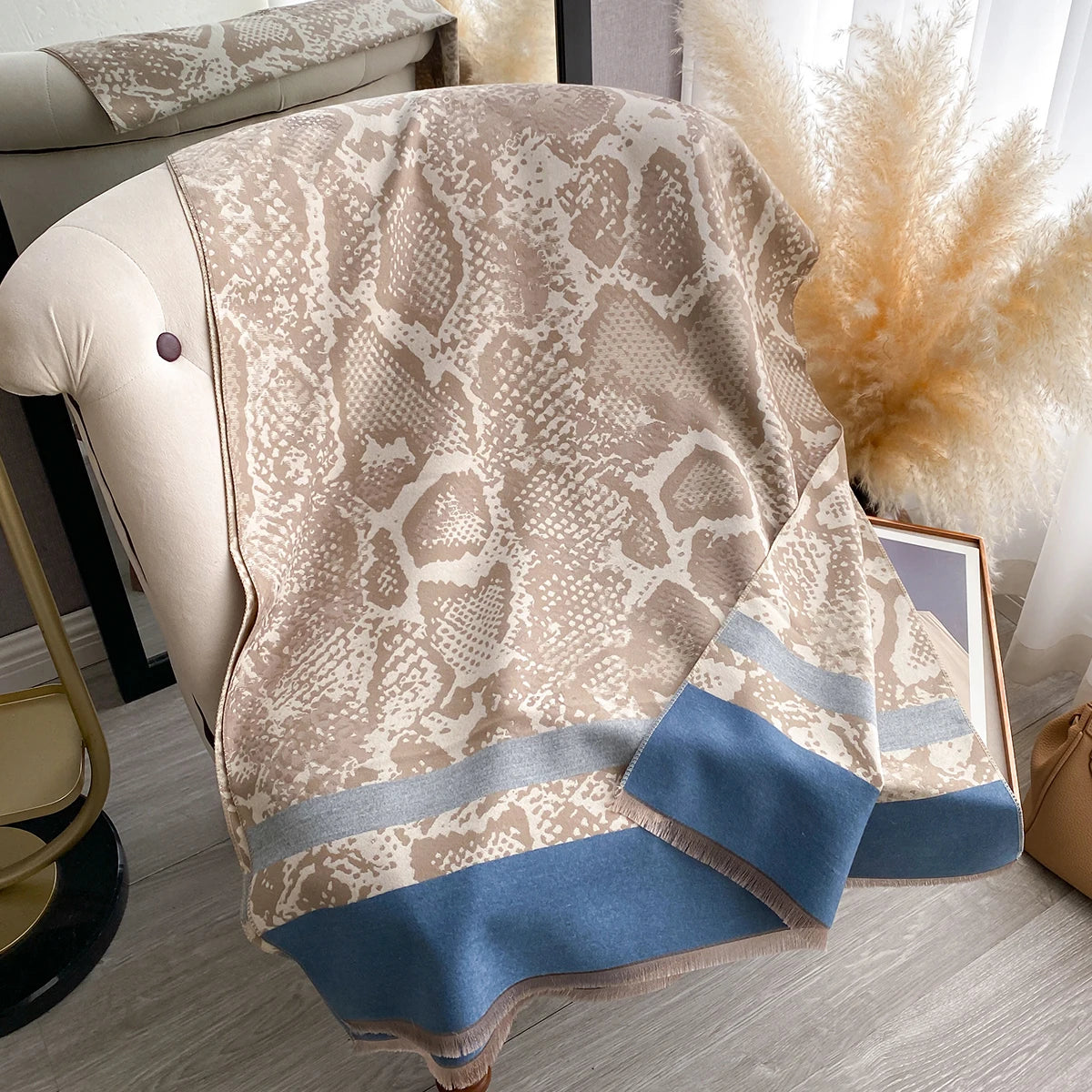 Sestilia Pashmina Scarf Blue