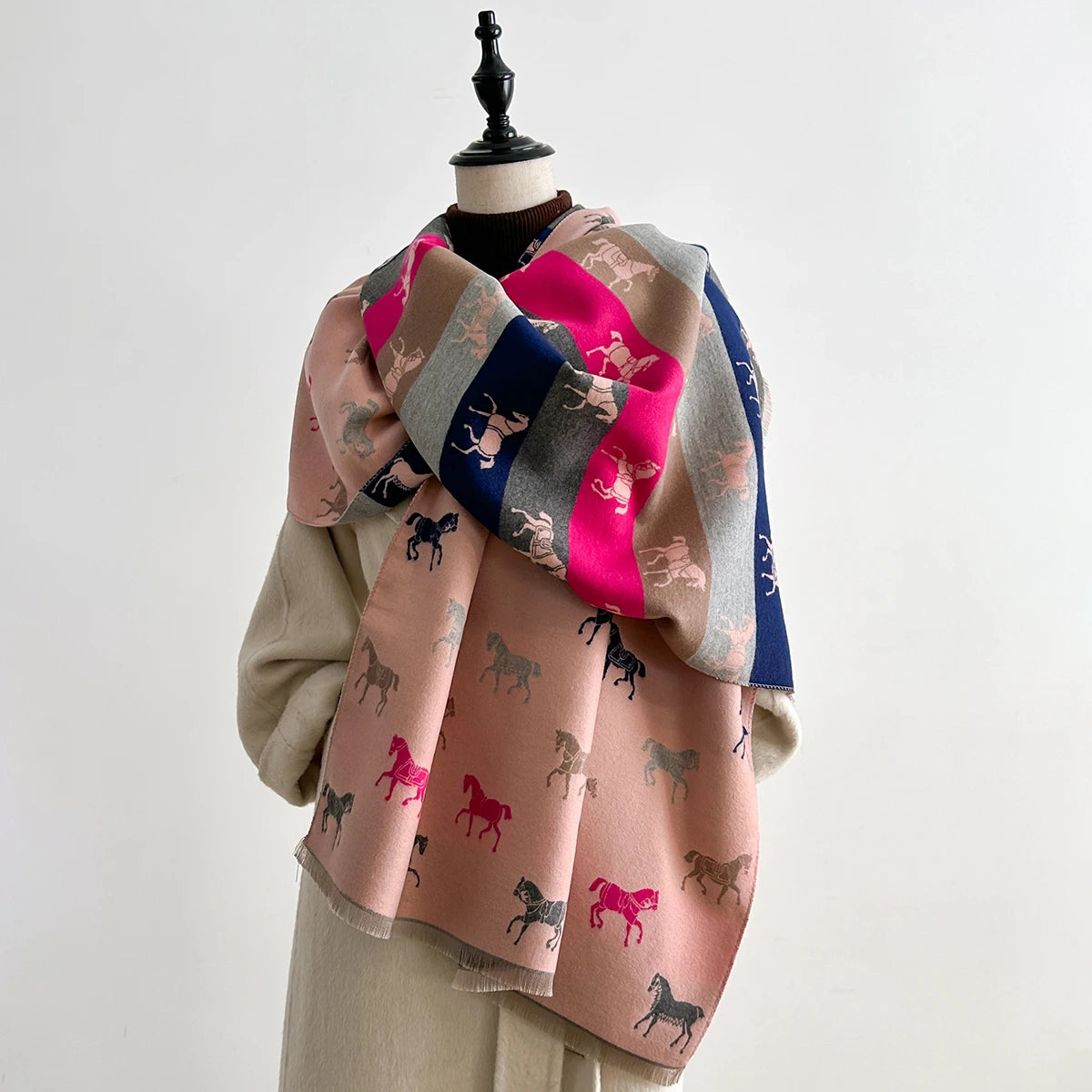 Manarola Pashmina Scarf Pink
