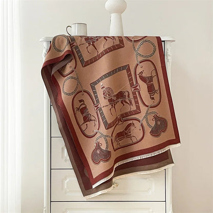 Amedea Pashmina Scarf Brown