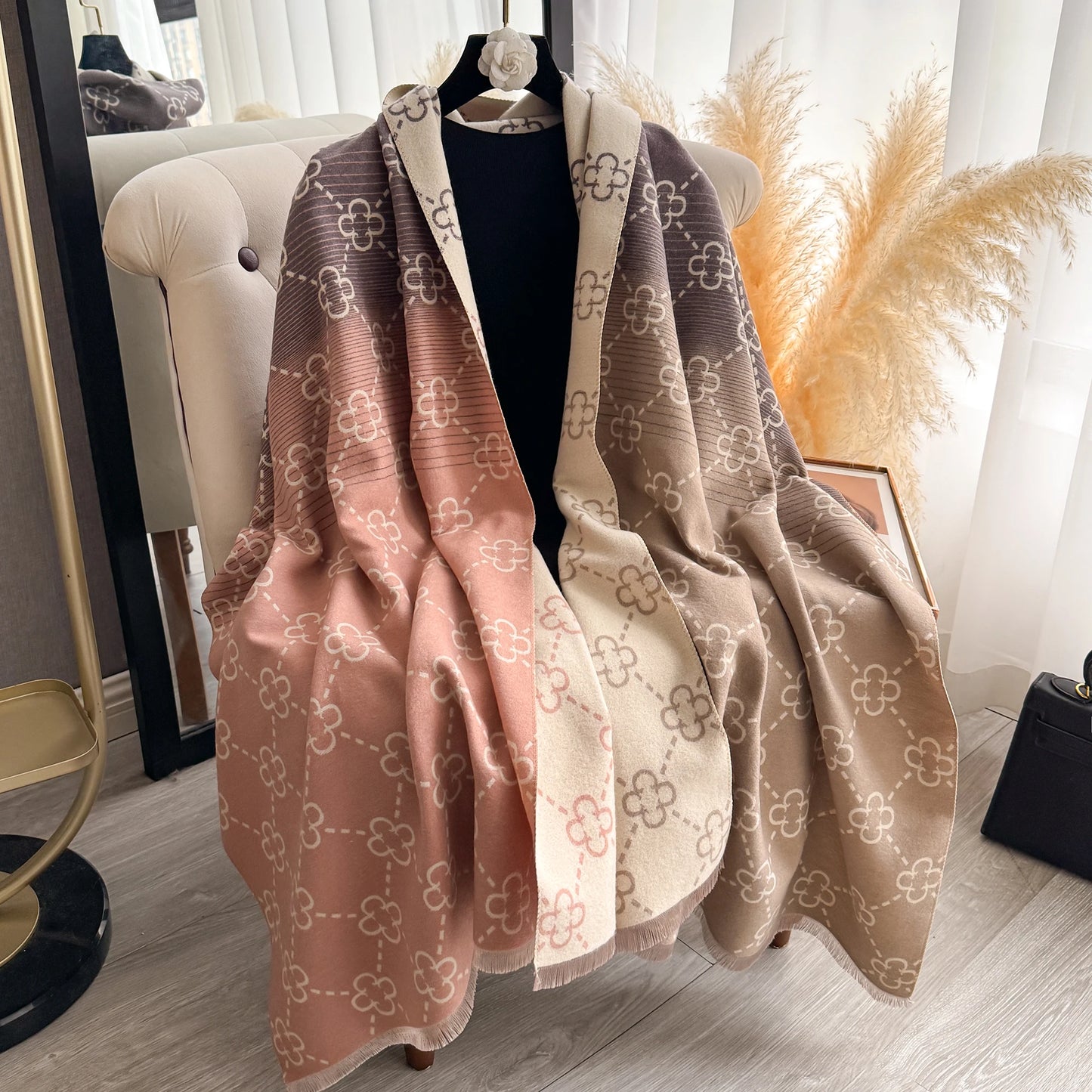 Arianna Pashmina Scarf Pink