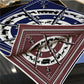 Carriage Circle Navy Double Print Scarf / 90cm