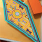 Tersa Yellow Silk Diamond Scarf