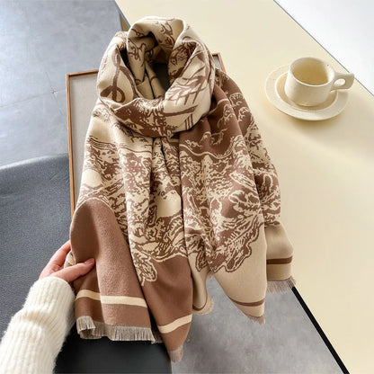 Alda Pashmina Scarf Khaki