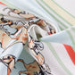 Horse Race Green Silk Scarf / 90cm