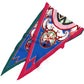 Wheel Green Silk Diamond Scarf