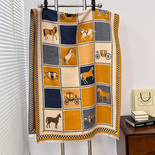 Lilou Pashmina Scarf Yellow