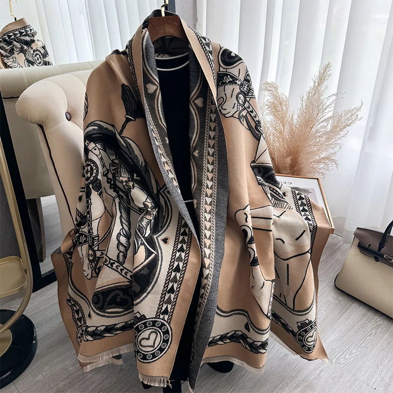 Amalie Pashmina Scarf Coffee