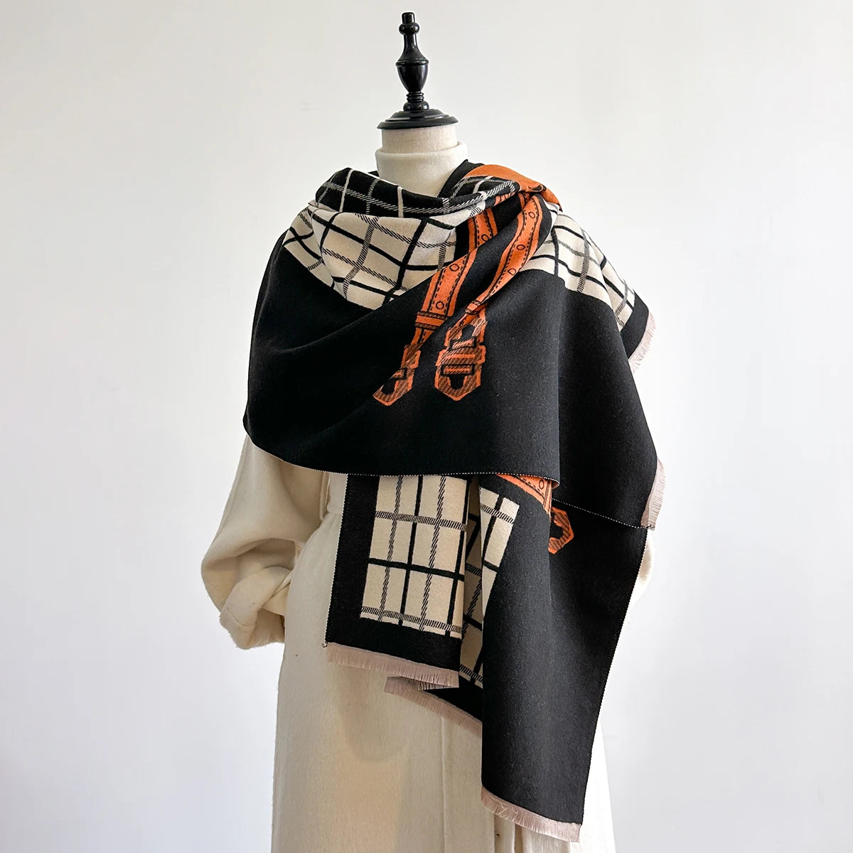 Ninette Pashmina Scarf Black