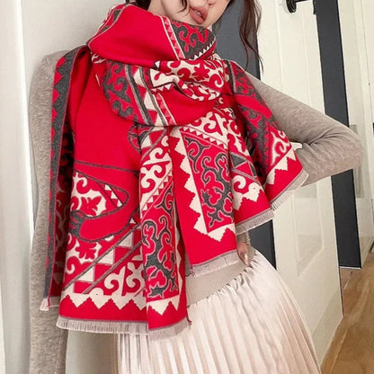 Trisola Pashmina Scarf Red