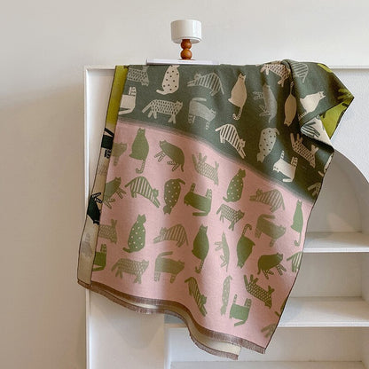 Jela Luxury Pashminas Scarves / Cats