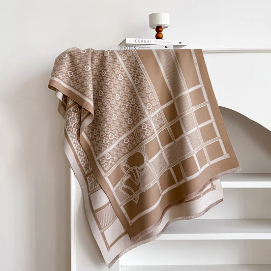 Seniga Pashmina Scarf Khaki