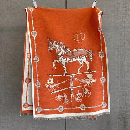 Rochelle Pashmina Scarf Orange