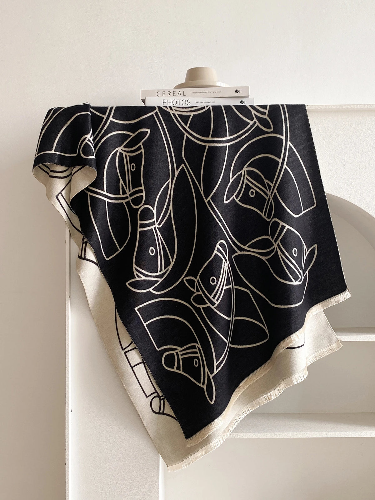 Sydney Pashmina Scarf Black