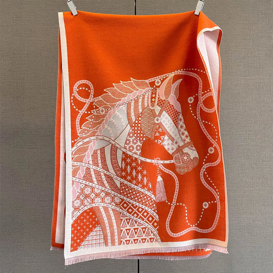 Edwige Pashmina Scarf Orange