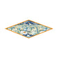 Horses Forest Blue Silk Diamond Scarf
